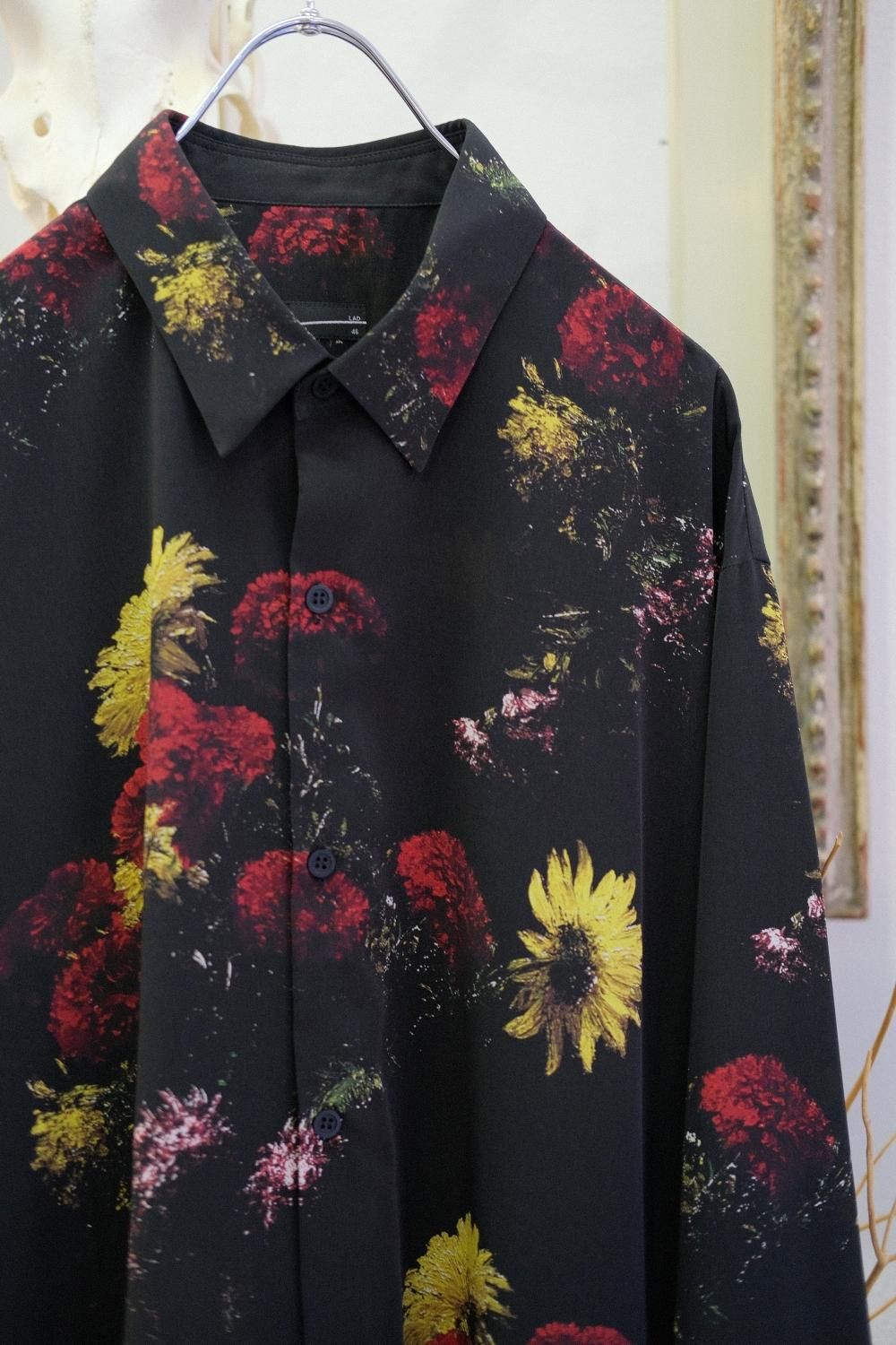 LAD MUSICIAN [ラッドミュージシャン] DECHINE FLOWER BIG SHIRT