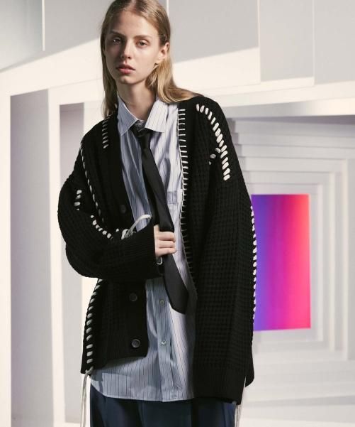 MAISON SPECIAL [メゾンスペシャル] Oni-Waffle Crazy Stitch Knit