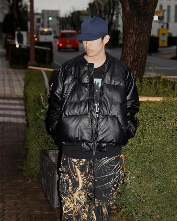 TIGHTBOOTH / TBKB LEATHER MA-1 DOWN JKT