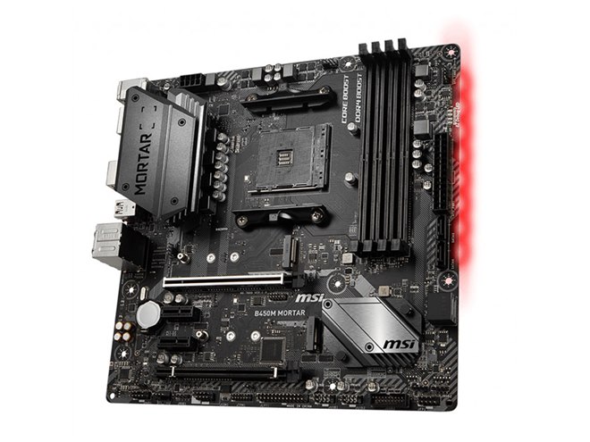 MSI、ライティング機能を搭載したMicro ATXマザー「B450M MORTAR