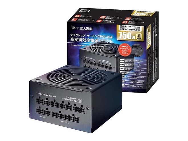 玄人志向、80PLUS GOLD認証のATX電源ユニット「KRPW-GA」 - 価格.com