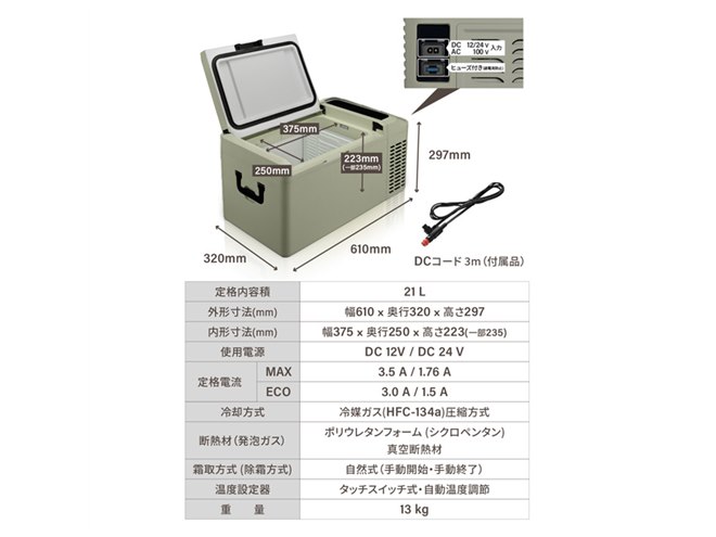 18度まで冷やせるポータブル冷凍冷蔵庫 「Pacificool」、新型モデルを