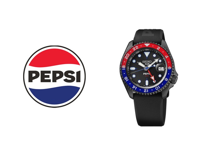 セイコー、「セイコー 5スポーツ」からペプシとの初コラボレーション
