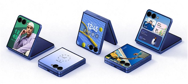 サムスン、カバー画面がフルスクリーン化した縦折りスマホ「Galaxy Z