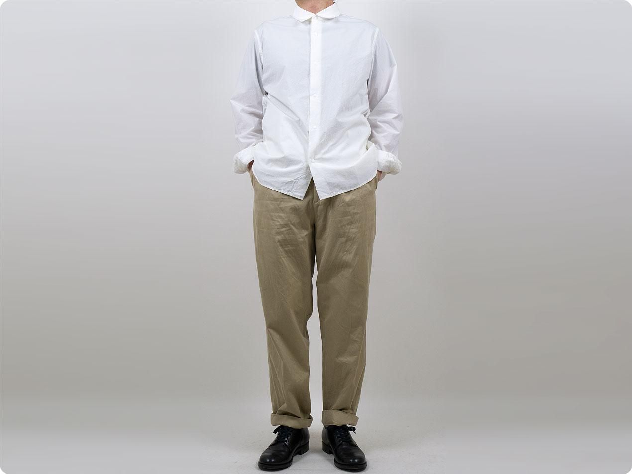 YAECA チノパン タックテーパード KHAKI 〔メンズ〕 YAECA通販・取扱い