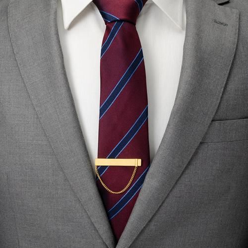 Ox & Bull Trading Co ステンレススチール ゴールド チェーン ネクタイ