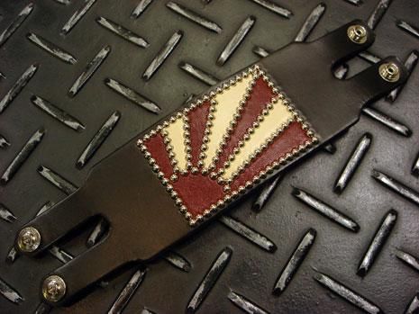 50MM RISING SUN STUDS DOUBLE SNAP WRISTBAND（50MM ライジングサン