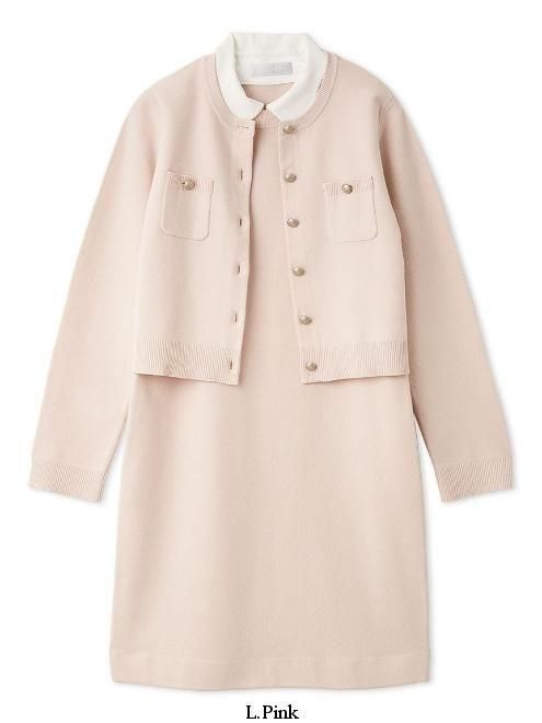 CELFORD (セルフォード)襟付きニットワンピースセット 26春夏