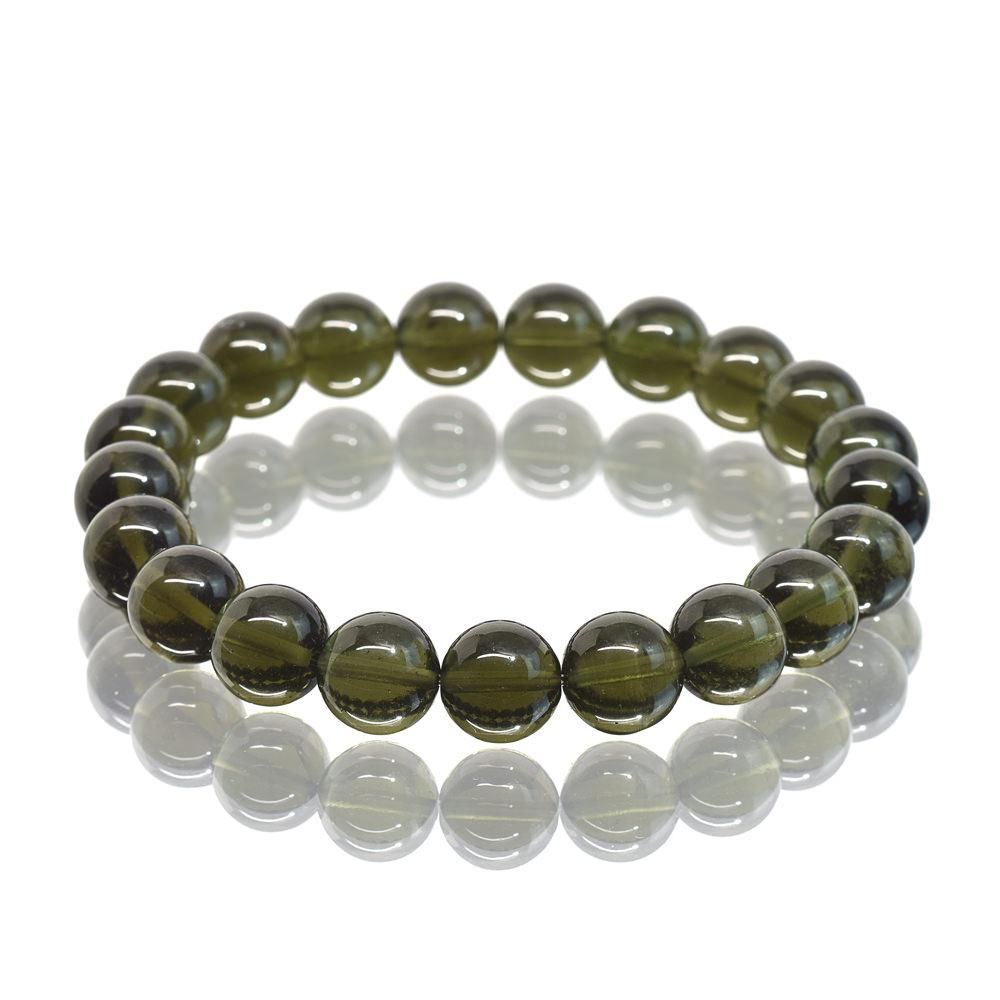 モルダバイト ブレスレット 9mm #JJ078 - プレミアム天然石専門店