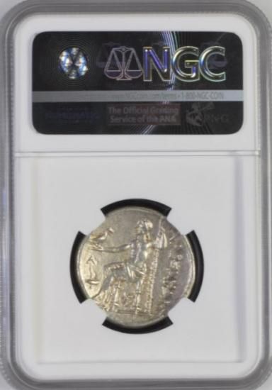 古代ギリシャ BC336-323 アレキサンダー大王 テトラドラクマ銀貨 NGC