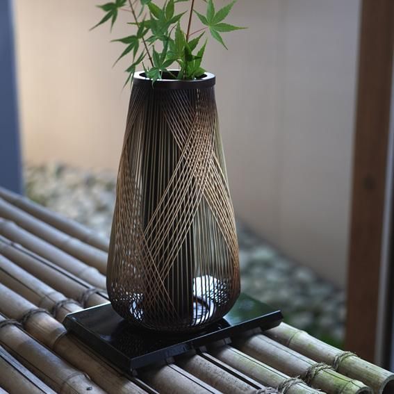 登龍(とりゅう) 花台付 - 駿河竹千筋細工 【公式】 駿河竹千筋細工協同組合