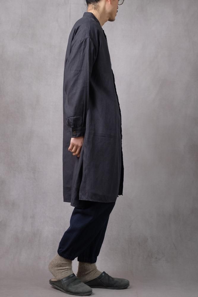 やわらか大麻ロングシャツ 墨黒 / MITTAN通販 ミッタン | TOCAKU(トカク)