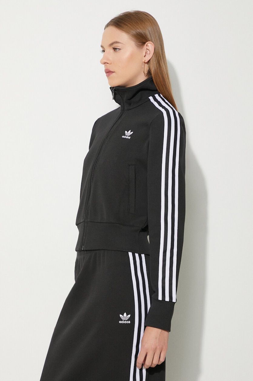adidas Originals sweatshirt Adibreak Velour Tracktop women's black