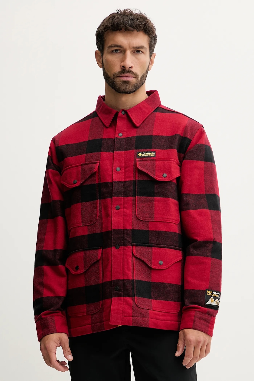 Columbia jacket Snowqualmie men's red color 2090761 at PRM US