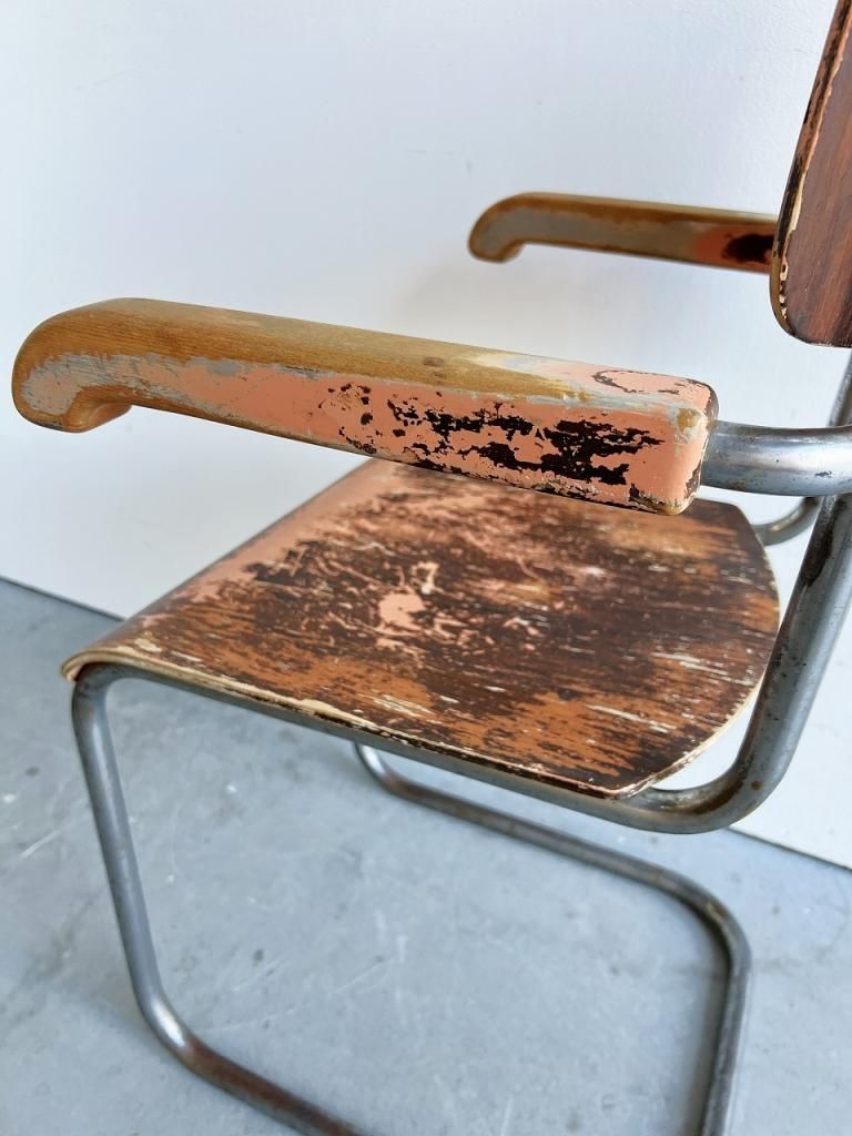 1920-40's ヴィンテージ ウッド カンチレバーチェア - アンティーク