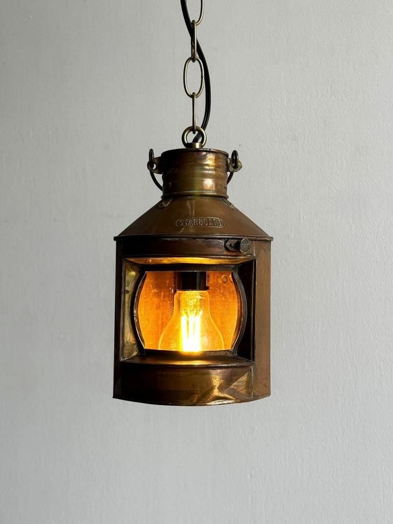 1920's アンティーク オイルランタン ペンダントランプ - アンティーク