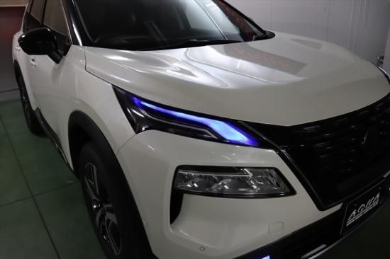 エクストレイルT33 ヘッドライトフィルム - 長野県松本市のカー