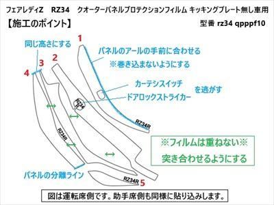 フェアレディZ RZ34 クオーターパネルプロテクションフィルム - 長野県
