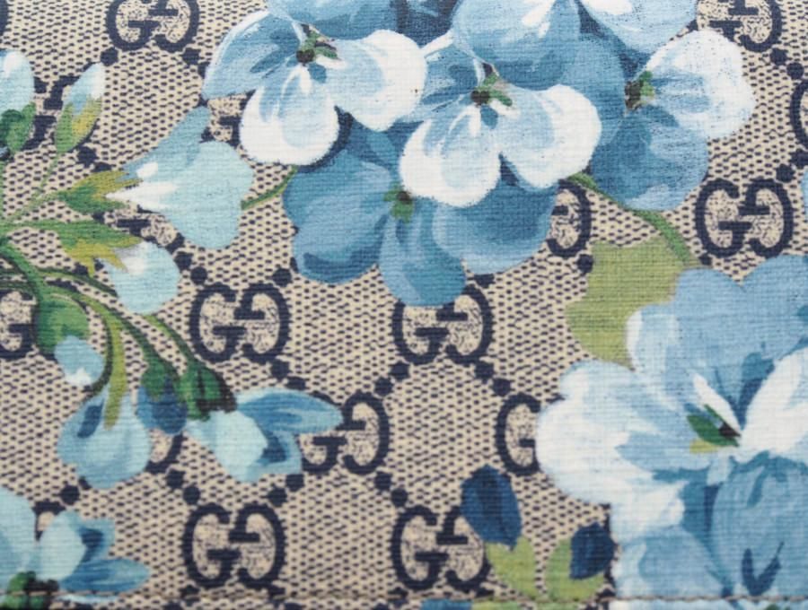 Used 極上品】グッチ GUCCI GGブルームス GGスプリーム 長財布
