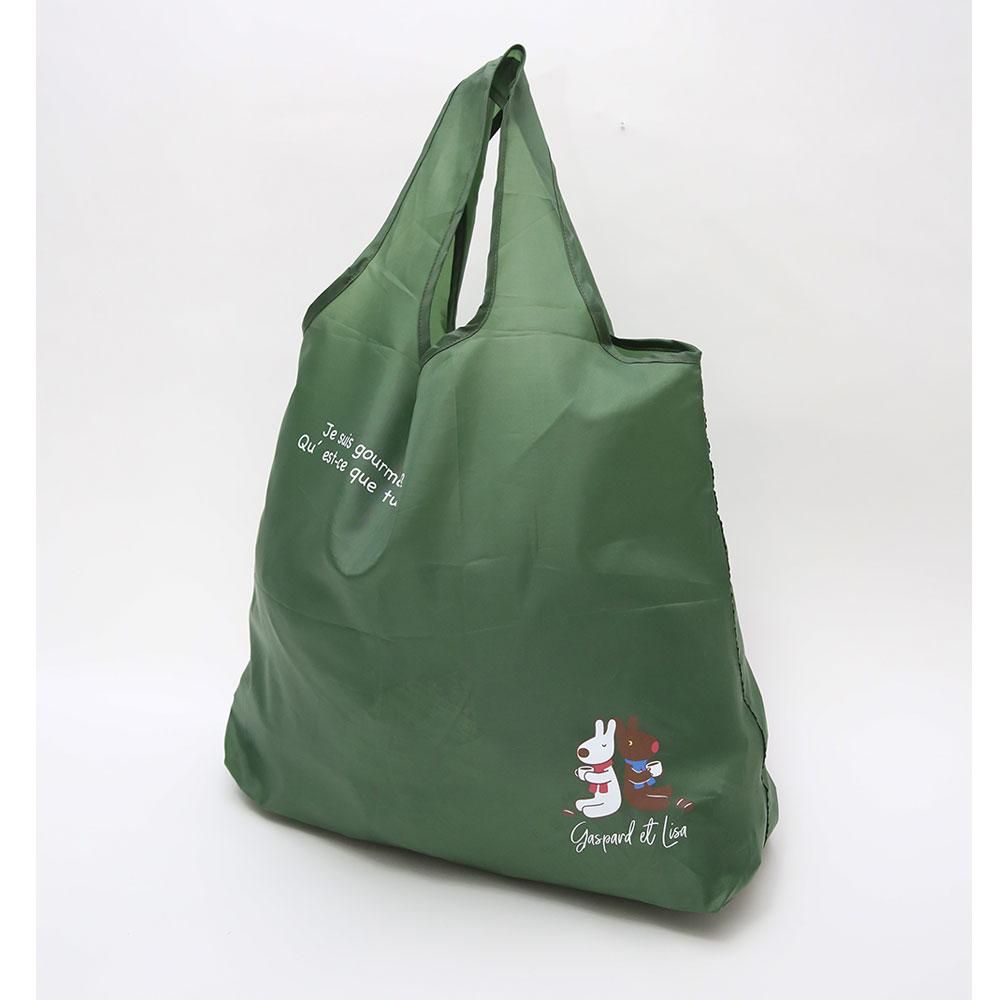 レインエコバッグ（オリーブ）LG - リサとガスパール 公式オンライン