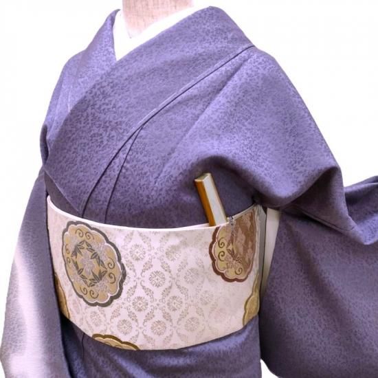 訪問着 紋意匠織 雪輪 作家物 雪輪暈し染め フォーマル 茶道着物 御