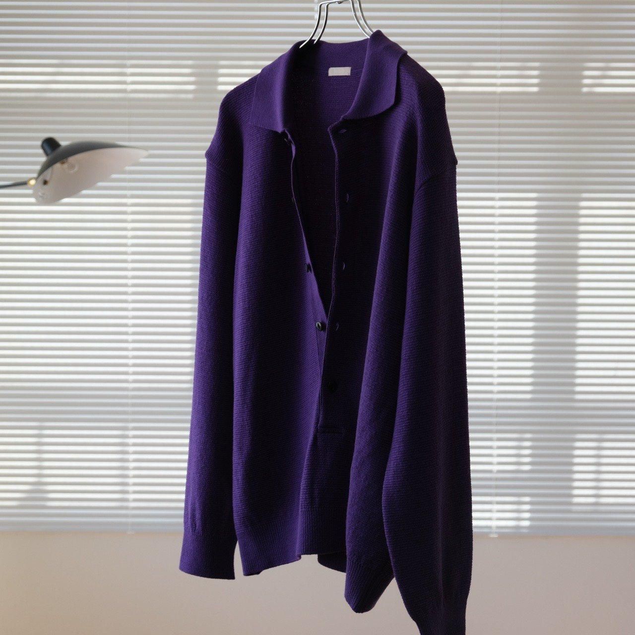 ULTERIOR(ｱﾙﾃﾘｱ) / SUPER SOFT LOOSE MILANO RIB KNIT POLO(2 colors)