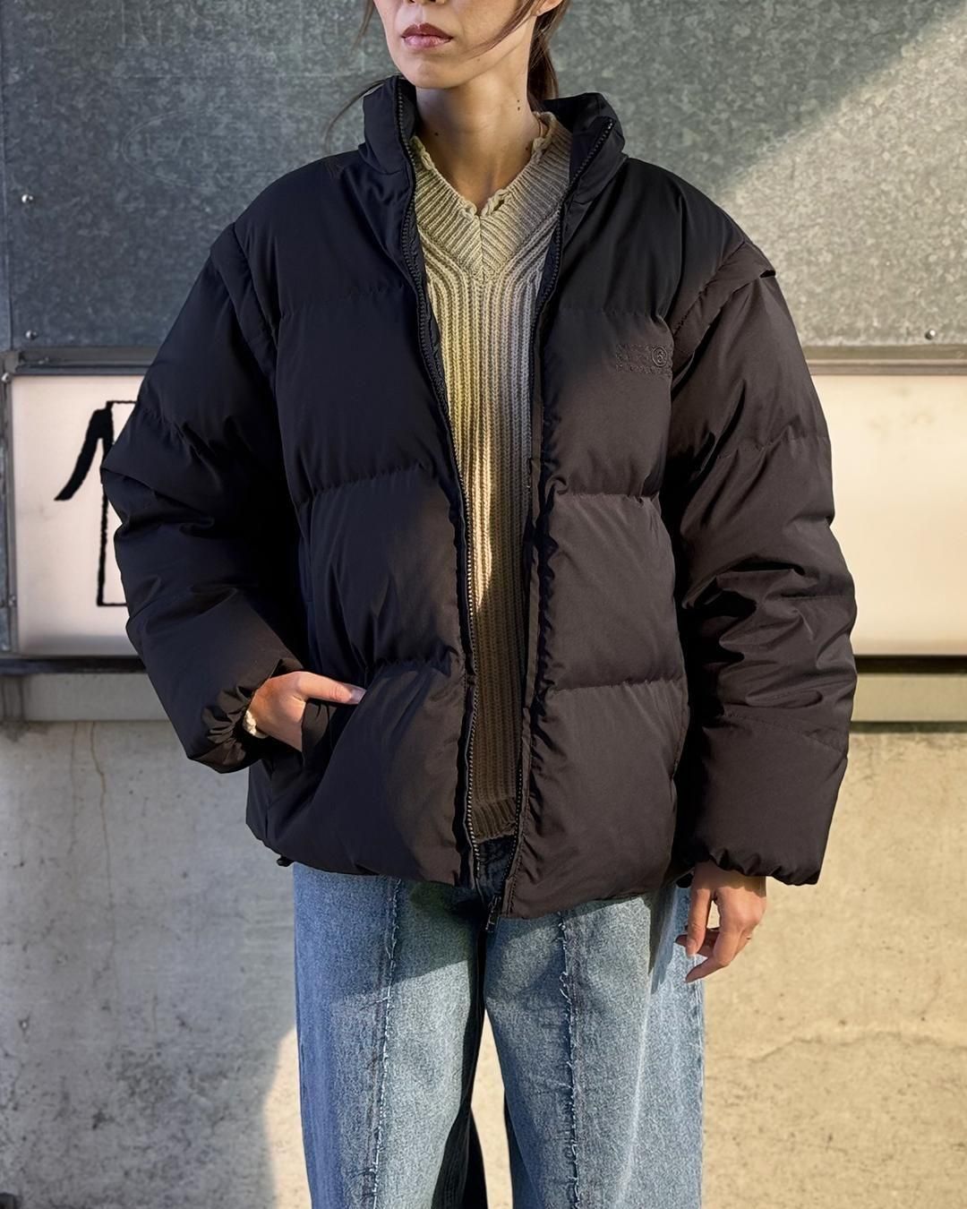 MM6 メゾンマルジェラ｜マルチウェア パデッドジャケット｜ブラック