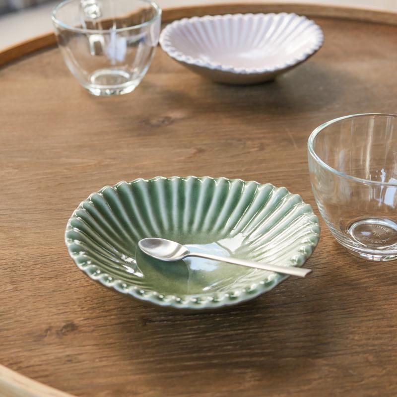 貝皿 緑 | 雅峰窯 | 送料込み - 錢屋商店｜錢屋本舗本館が発信する価値