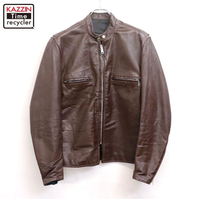 60s vintage ブルックス BROOKS シングルライダースジャケット メンズ