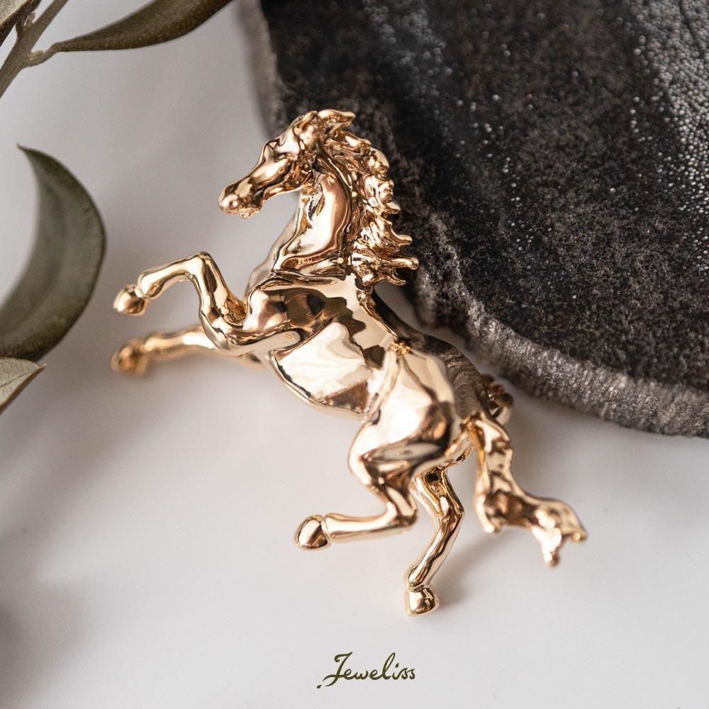 Jeweliss ブローチ Dorf ドルフ 馬 ウマ 午 干支 ジュエリス