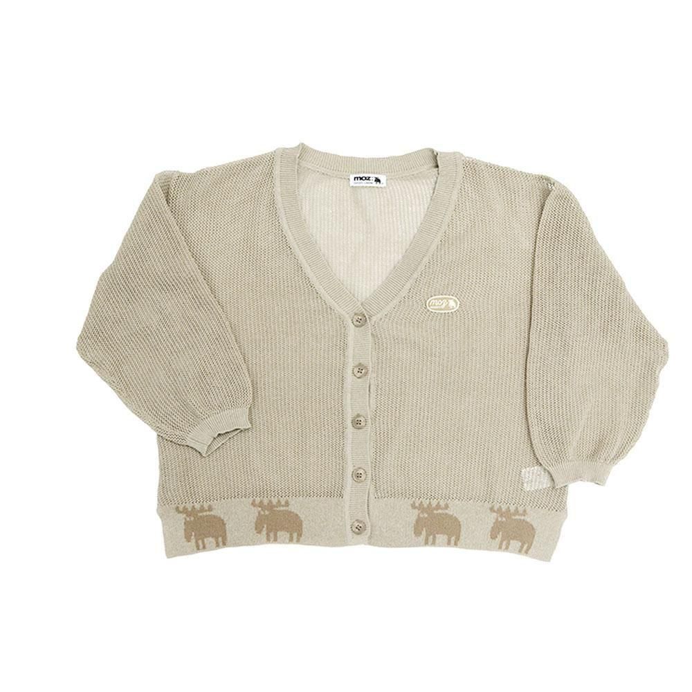秋色メッシュカーディガン 145205302 ベージュ M MZ - moz Sweden公式