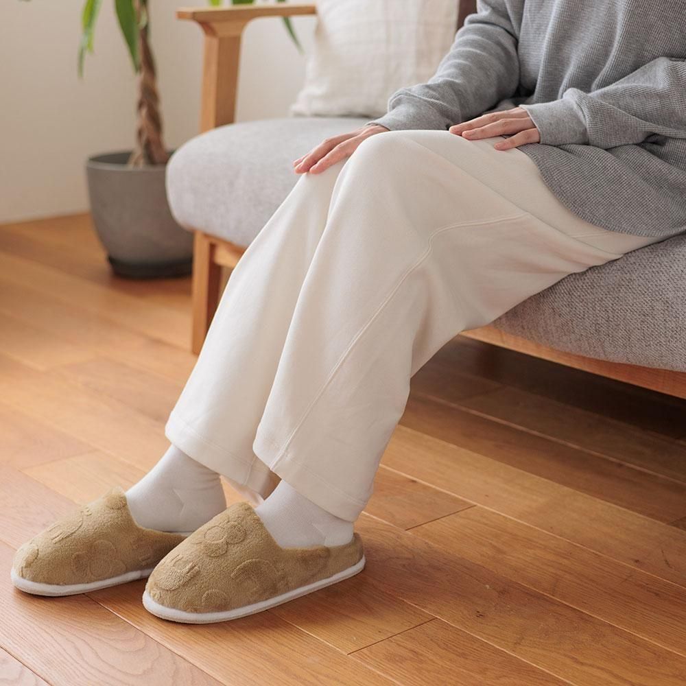 フランネルJQもっちりスリッパ サンド L MZ - moz Sweden公式