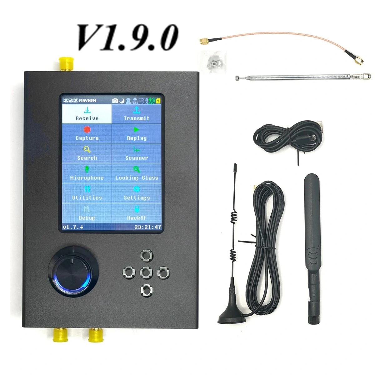 1MHzから6GHzまでのHackRF One Portapack H2 SDRソフトウェア無線機