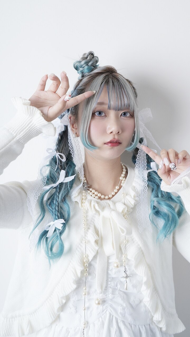 推し活ヘアアレンジ☆ヘアセット、推しカラー、ツインテール