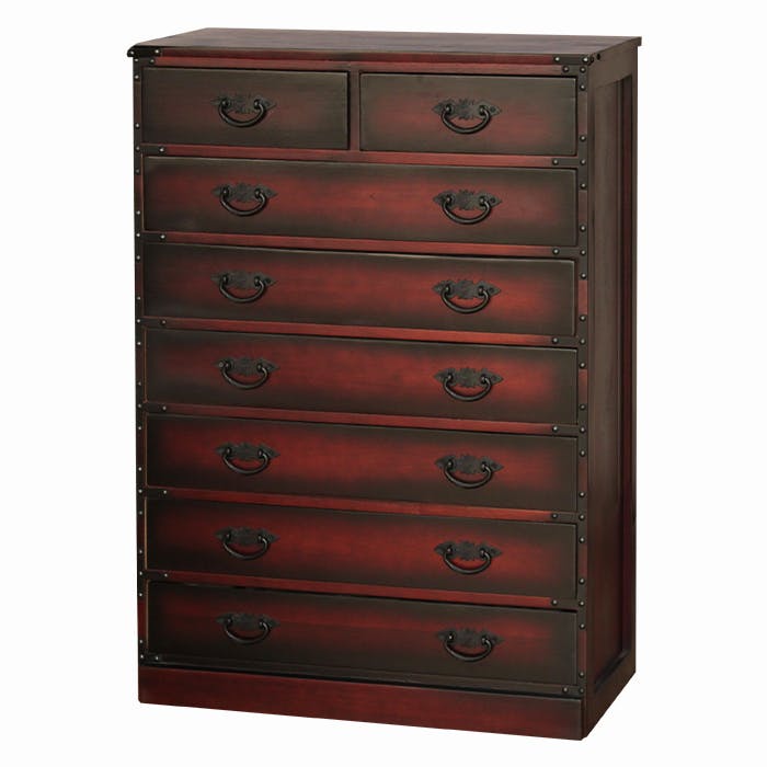 ご奉仕品価格25,310円！】 民芸調家具 民芸 桐製 和ダンス 7段 天然木