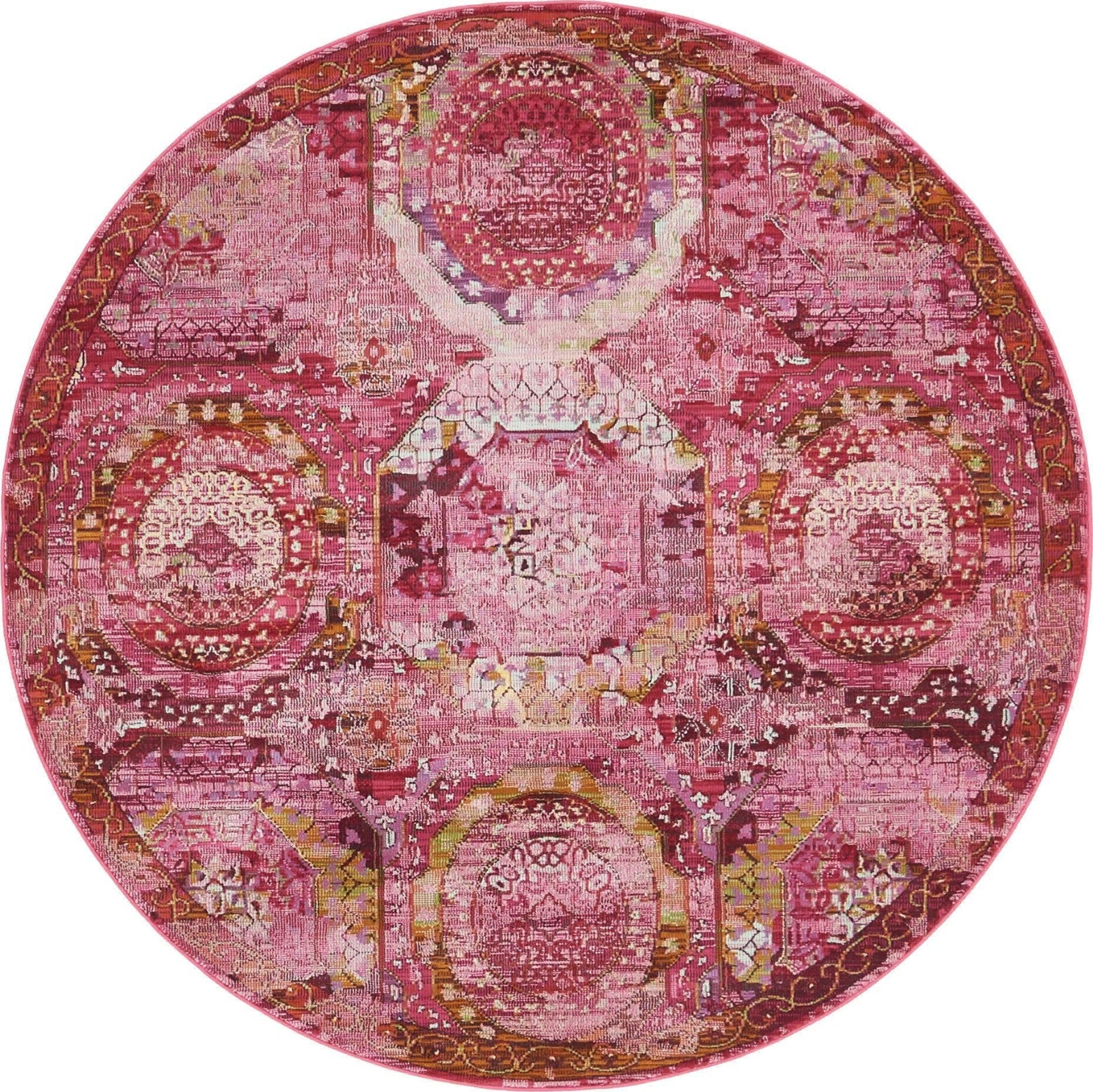 Unique Loom Baracoa T-F509 Pink Area Rug – Incredible Rugs and Decor