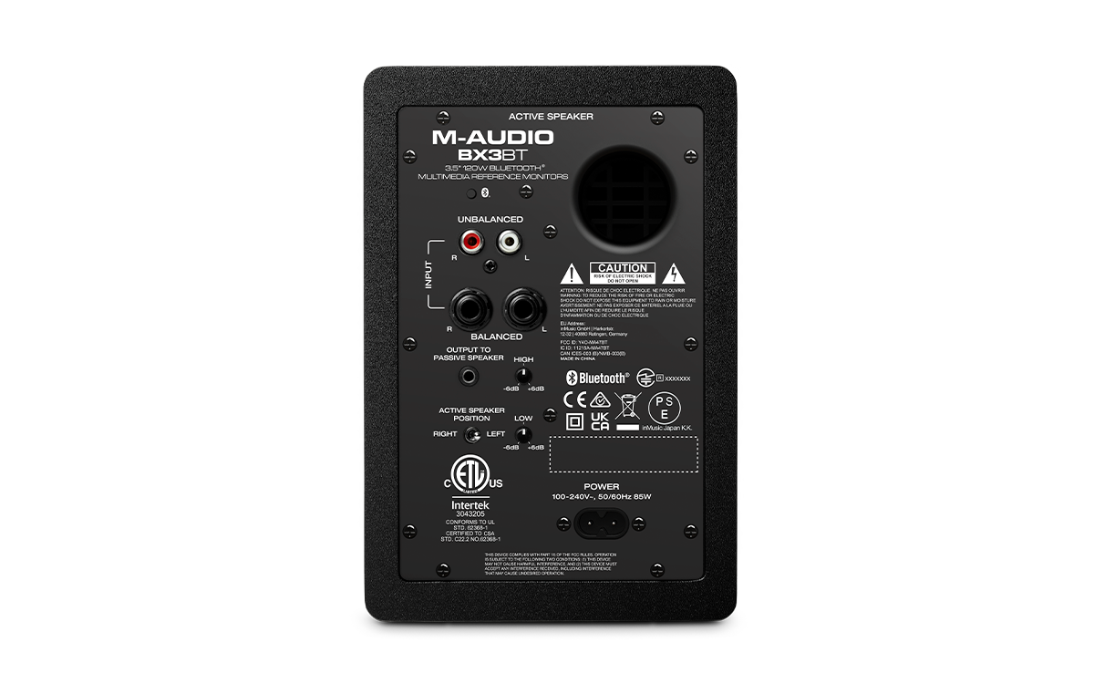 M-Audio BX3BT / BX4BT | Bluetooth搭載、コンパクトなボディに高品位