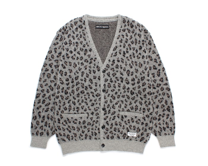 WACKO MARIA(ワコマリア)｜LEOPARD MOHAIR CARDIGAN ｜正規通販取扱店