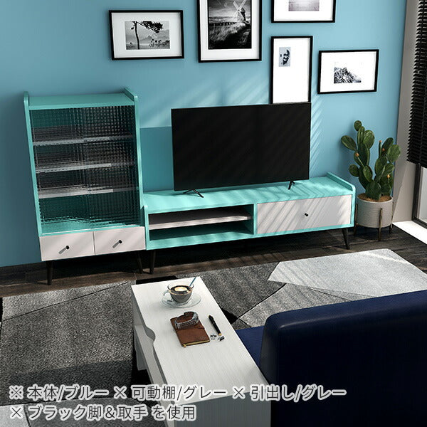 キャビネット 北欧｜aster 600MGガラスキャビネット aino