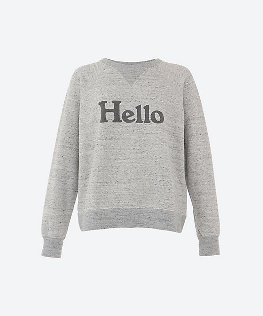 スウェットトップス HELLO SWEAT L／S URAKE