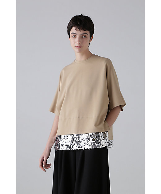 スパングルヘムジャージーカットソー（5315160327） | ADORE