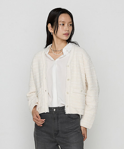 ツイードニット カーディガン（1018II10） | COMME CA (Women