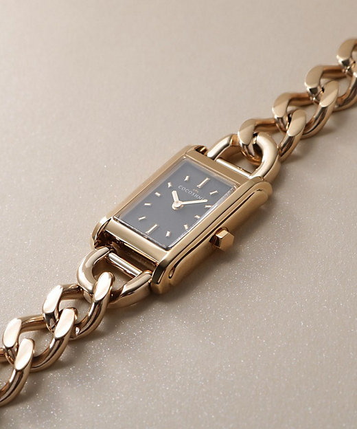 RGスクエアチェーンベルト ウォッチ（ブラック