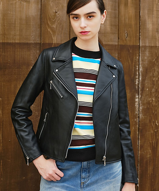 本革】ラムレザーライダースジャケット（2002371772