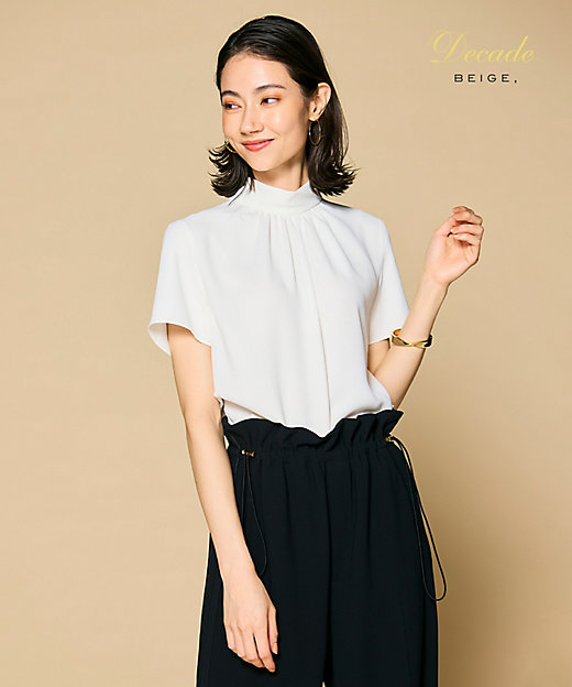 EVA ／ ハイネックハーフスリーブブラウス（BLCWCS0780