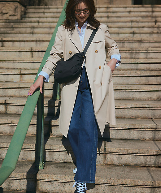 エアータンブラー TCギャバジン ロング トレンチコート