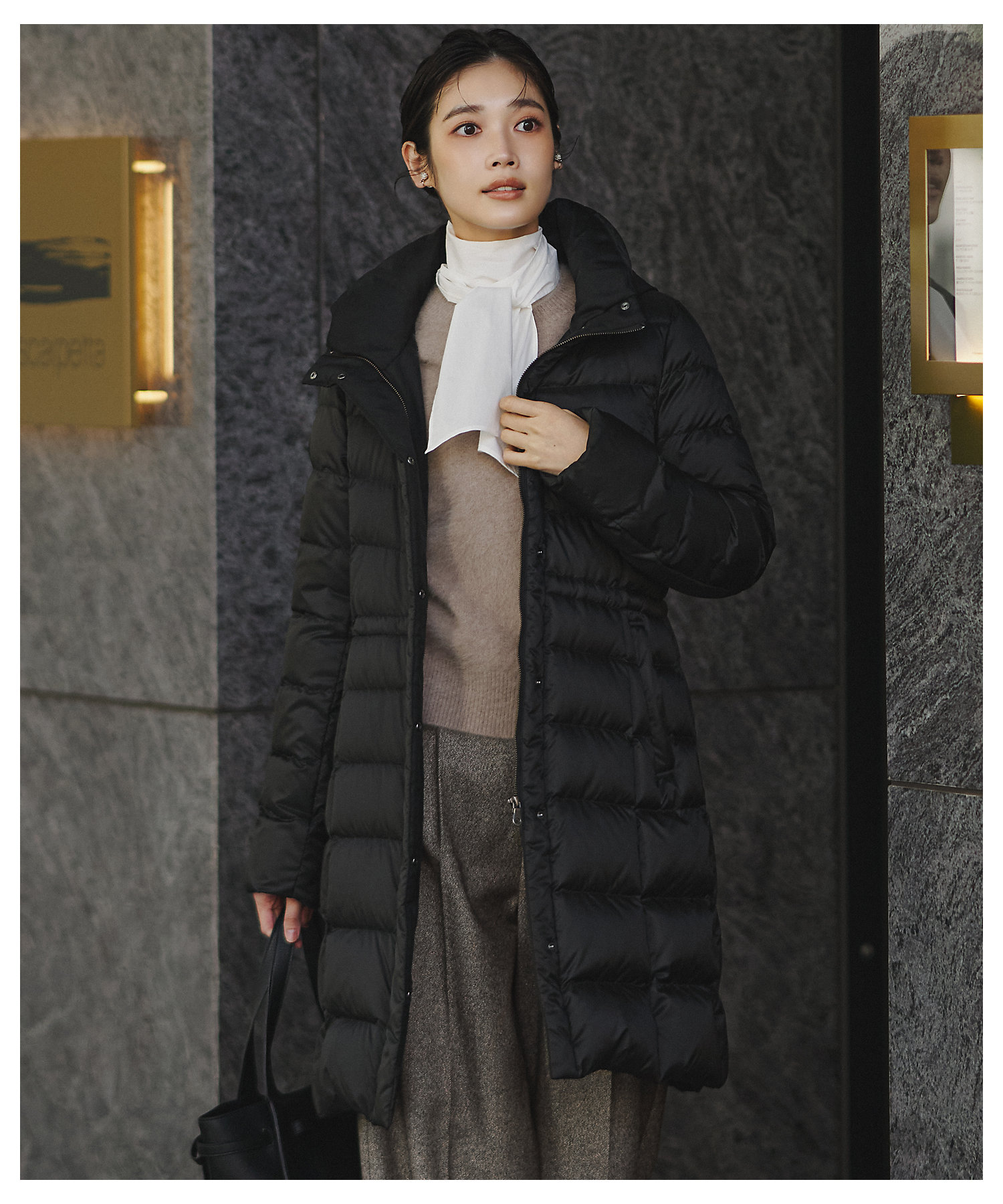 VERY掲載／新色追加】シレータフタ ロング ダウンコート