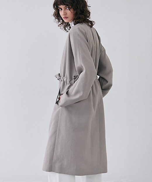 洗える】PORDIC ／ ドロスト付きロングスプリングコート