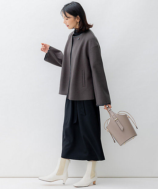 コンプレストパイル ノーカラー アウター（JKWOSW0432