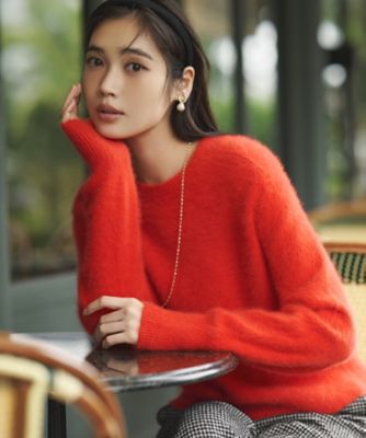 フォックスカシミヤファー ショート丈 ニット（KRWWGW0556